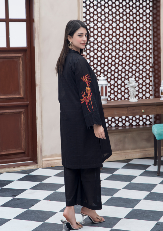 2Pc Multi Embroidered Check Lawn JASHAN-S25-0058