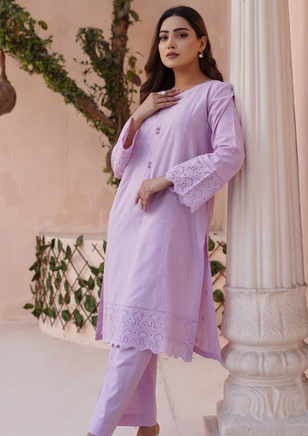 2Pc Schiffli Border Embroidered Lawn JASHAN-S25-0004