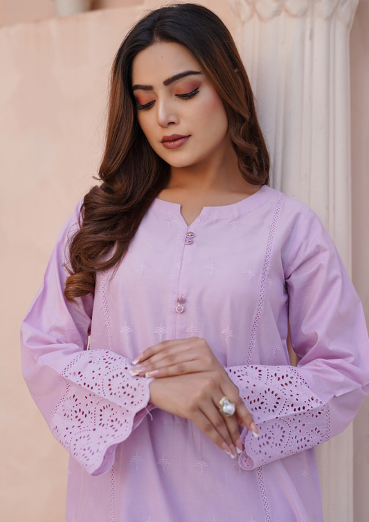 2Pc Schiffli Border Embroidered Lawn JASHAN-S25-0004