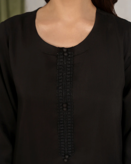 3Pc Embroidered Silk Viscose with Farshi Shalwar FATAH-F25-0018