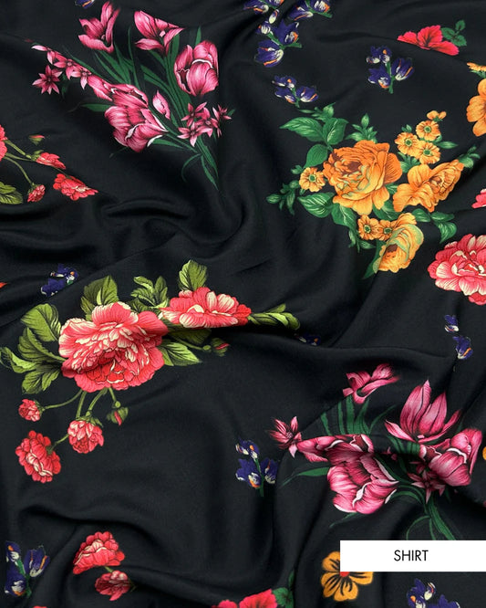 3pc Arabic Silk Lawn with Chifoon Dupatta ASCD-S25-0011