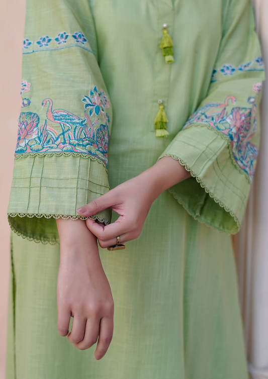 2Pc Embroidered Intermix Lawn JASHAN-S25-0046