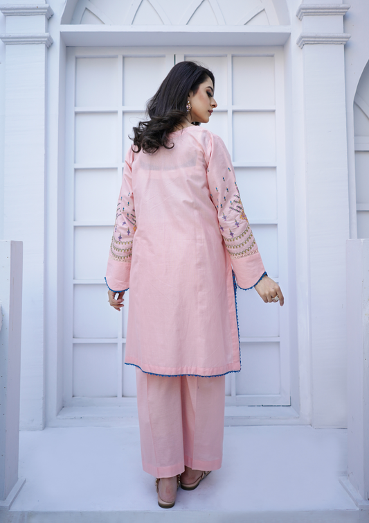 2Pc Embroidered Rib Lawn JASHAN-S25-0048