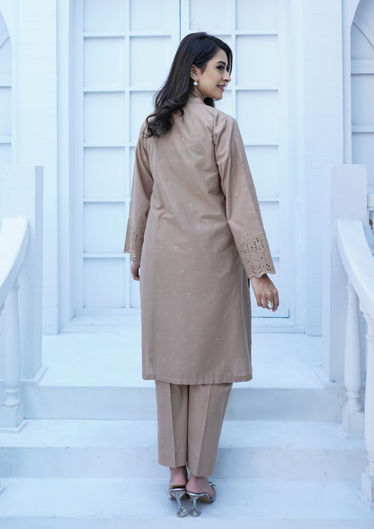 2Pc Schiffli Border Embroidered Lawn JASHAN-S25-0007