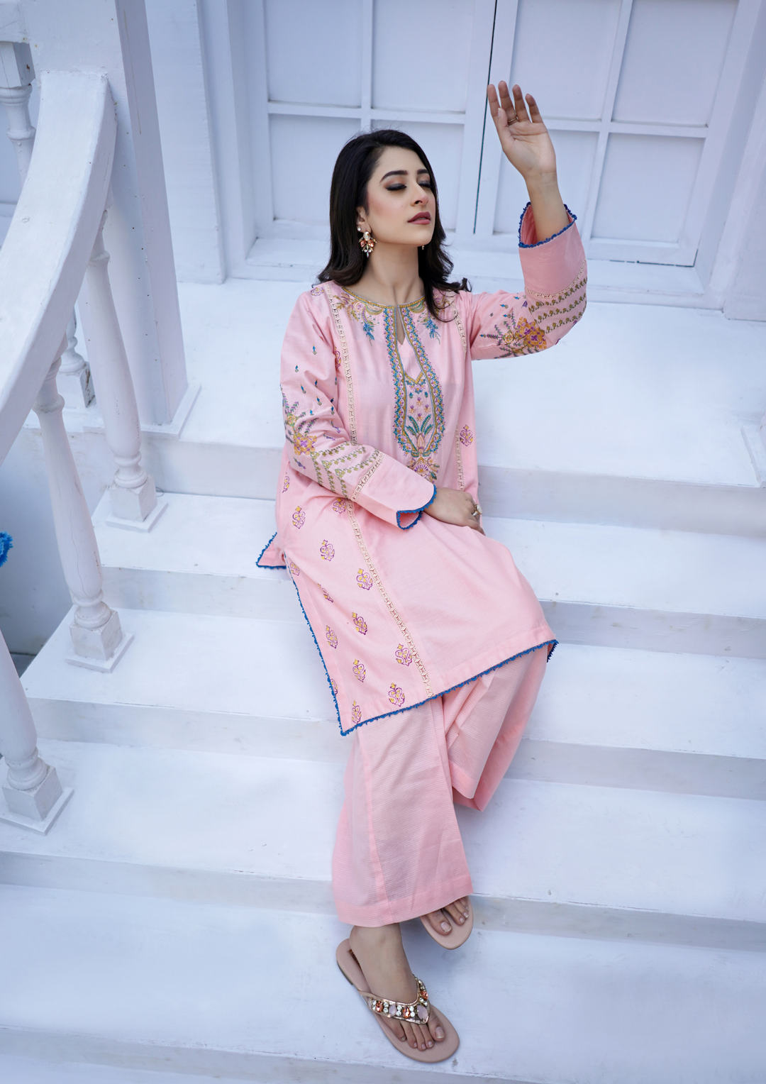 2Pc Embroidered Rib Lawn JASHAN-S25-0048