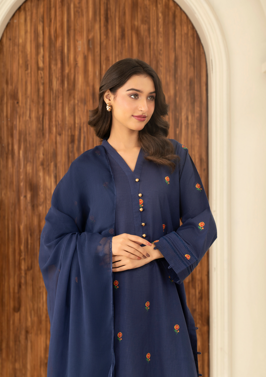 3Pc Embroidered Lawn FATAH-F25-0011