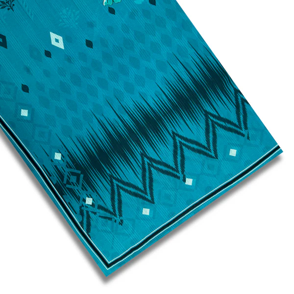 3pc Digital Printed Textured Lawn with Voil Dupatta DPLTV-S25-0008