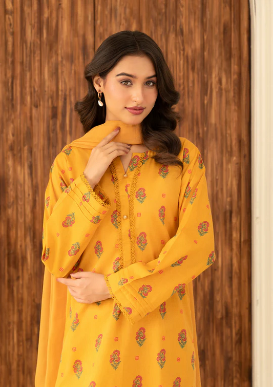 3Pc Digital Print Lawn FATAH-F25-0007