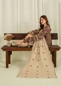 3Pc Khaddar Embroidered with Khaddar Shawl Brown AFP-A25-0013 Regular priceRs.6,750.00