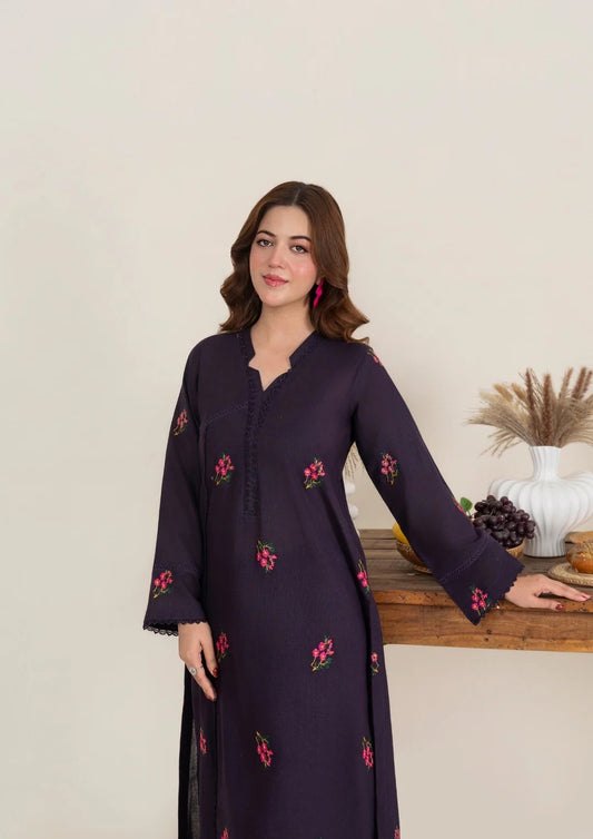 2pc Multi Embroidered Khaddar AML-W25-0001