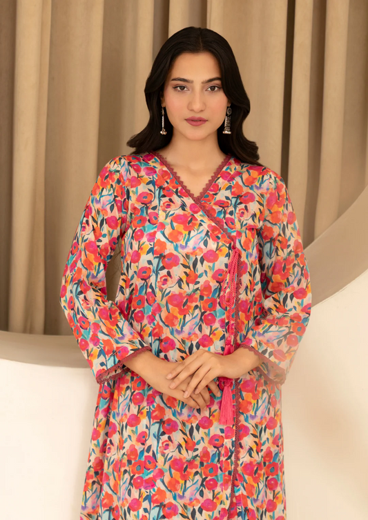 2Pc Digital Print Lawn Angrakha GULMEENA-G25-0030