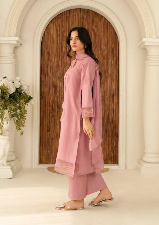 3Pc Embroidered Lawn FATAH-F25-0008