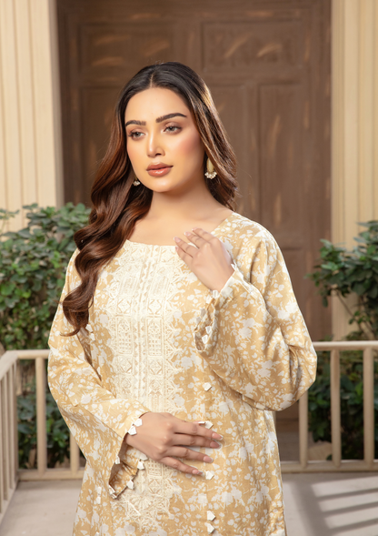 2Pc Embroidered & Digital Print Lawn JASHAN-S25-0051