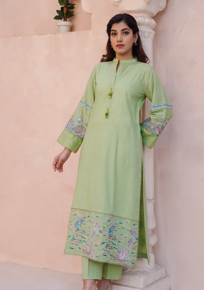 2Pc Embroidered Intermix Lawn JASHAN-S25-0046