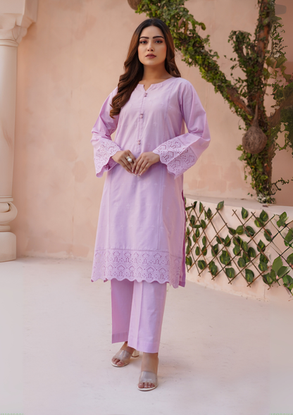 2Pc Schiffli Border Embroidered Lawn JASHAN-S25-0004