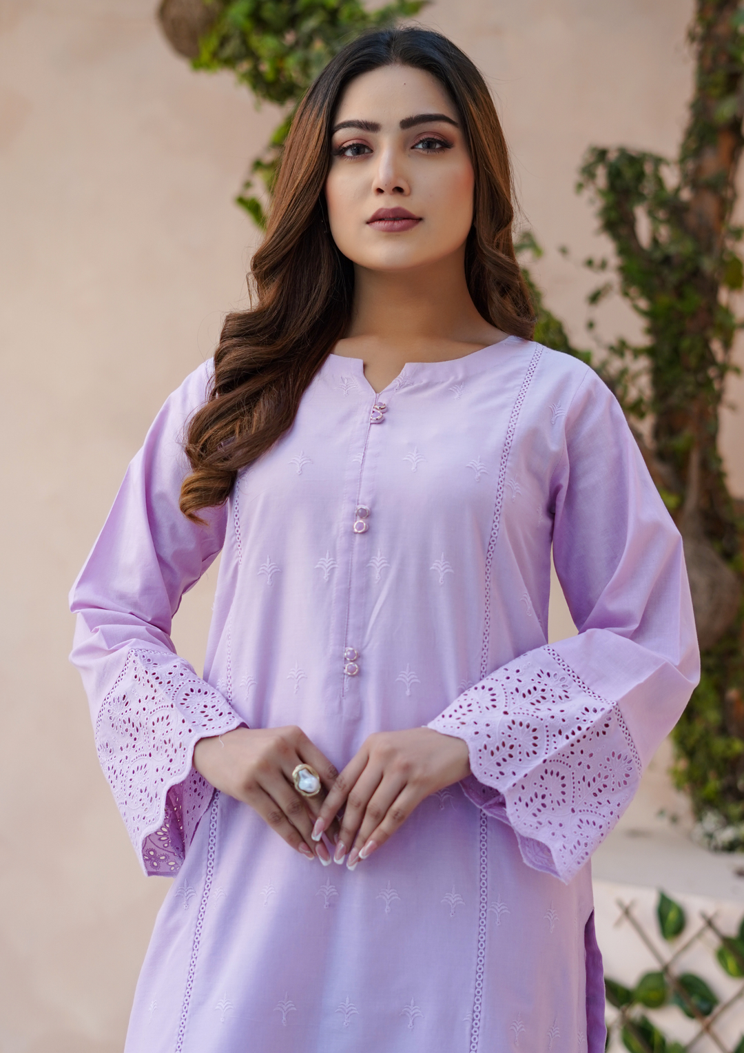 2Pc Schiffli Border Embroidered Lawn JASHAN-S25-0004