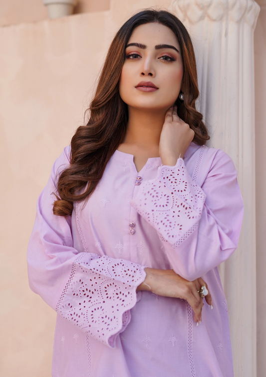 2Pc Schiffli Border Embroidered Lawn JASHAN-S25-0004