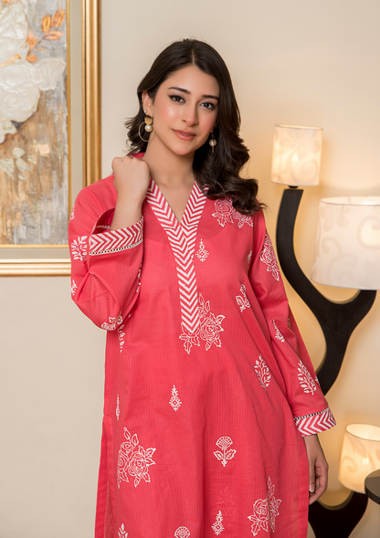 2Pc Block Printed Infinity Lawn JASHAN-S25-0067