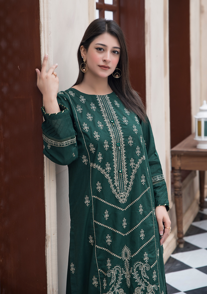 2Pc Embroidered Cotton Lawn JASHAN-S25-0057