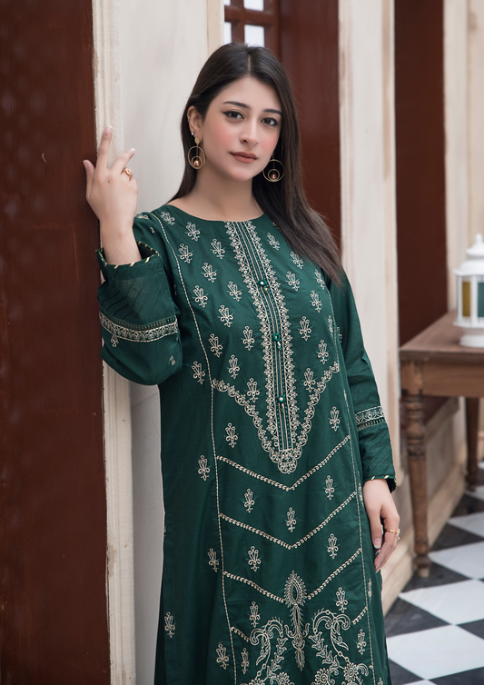 2Pc Embroidered Cotton Lawn JASHAN-S25-0057