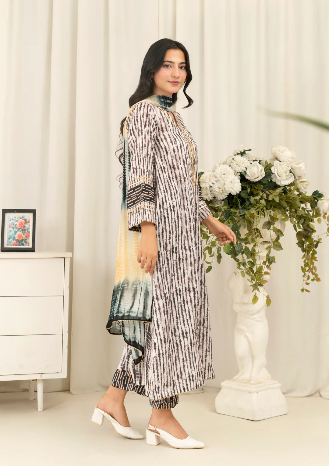 3Pc Tie&Dye Digital Print Lawn FATAH-F25-0001