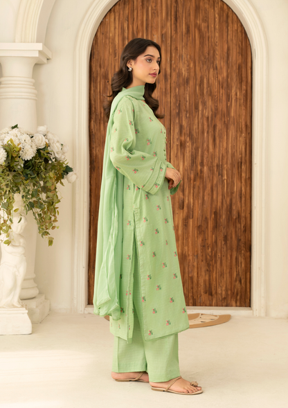 3Pc Embroidered Lawn FATAH-F25-0010