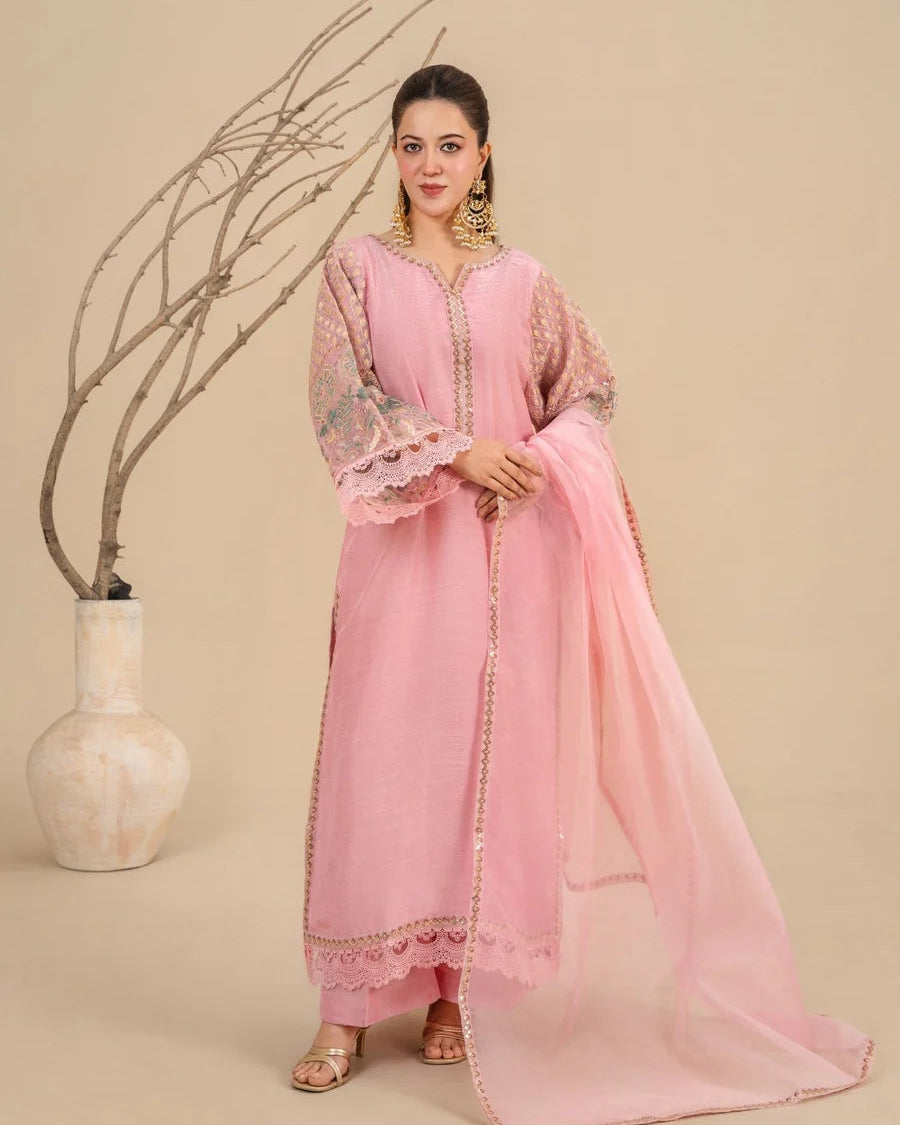 3Pc Embroidered LUXE-J26-0018