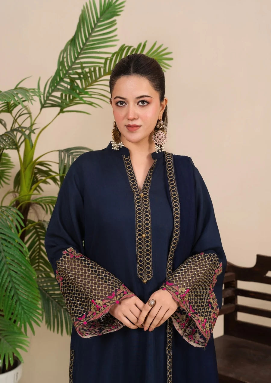 3Pc Embroidered LUXE-J26-0021