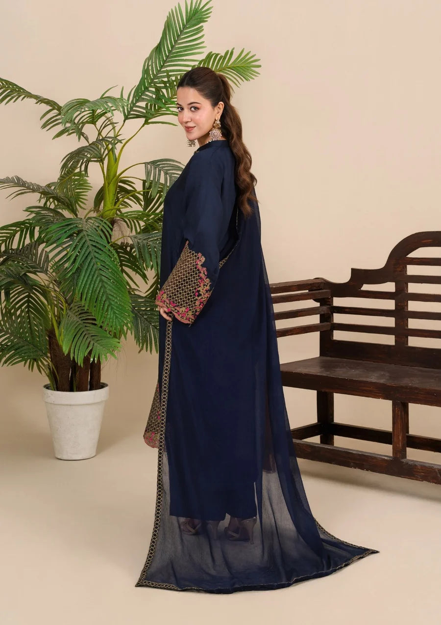 3Pc Embroidered LUXE-J26-0021
