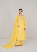 3PC LEMON EMBROIDERED LAWN RIW-R26-0046