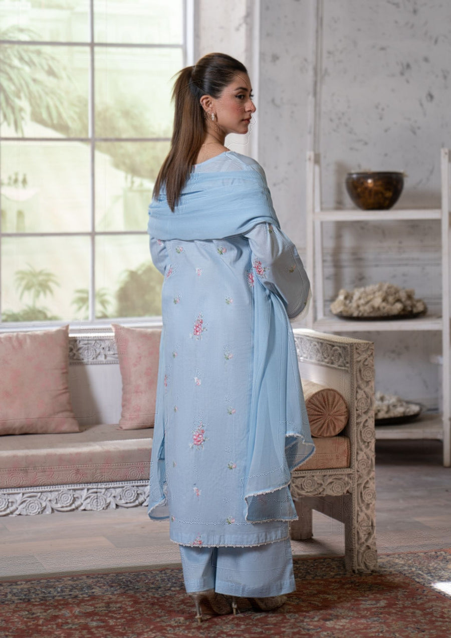 3PC MULTI EMBROIDERED Luna -R26-0039