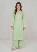 2PC MINT EMBROIDERED LAWN lUNA-R26-0022