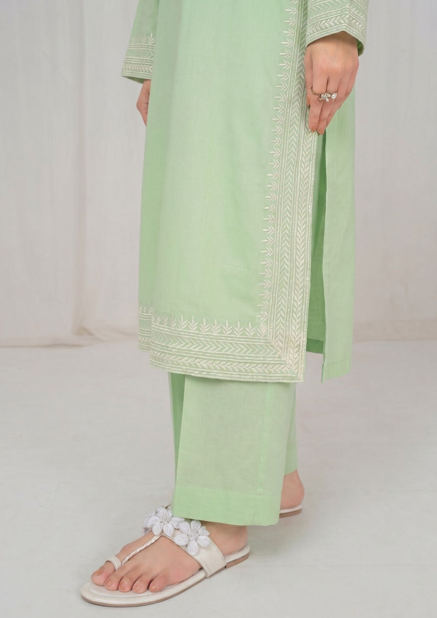2PC MINT EMBROIDERED LAWN lUNA-R26-0022