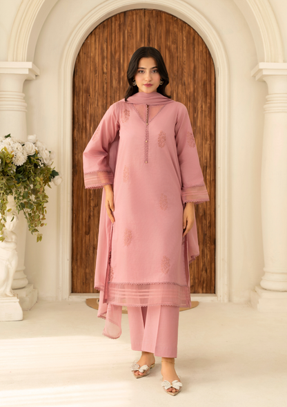 3Pc Embroidered Lawn FATAH-F25-0008