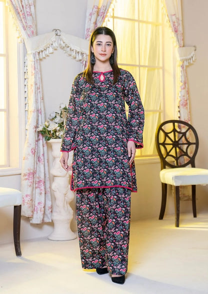 2Pc Digital Print Lawn with Farshi Shalwar Gulmeena-G26-0025