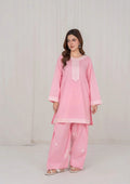 2Pc Peachish Pink Embroidered Lawn SUM-R26-0017