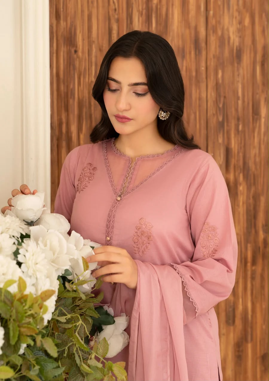 3Pc Embroidered Lawn SUM-F25-0008