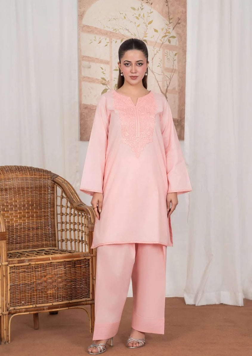 2PC EMBROIDERED LAWN WITH FARSHI SHALWAR SUM-J26-0040