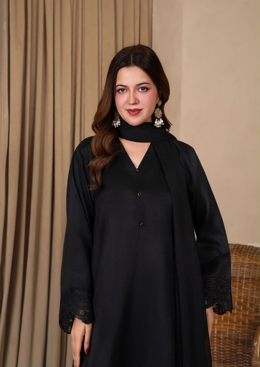 3PC EMBROIDERED  WITH FARSHI SHALWAR LUXE-J26-0010
