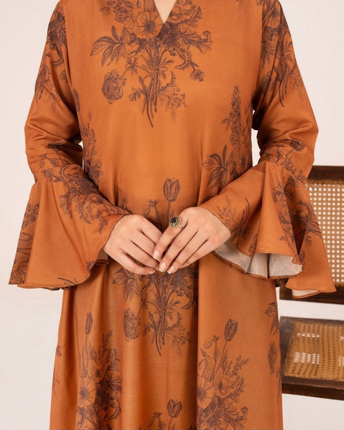 1PC DIGITAL PRINT SWISS SILK LONG TUNIC JUPITER-F25-0040