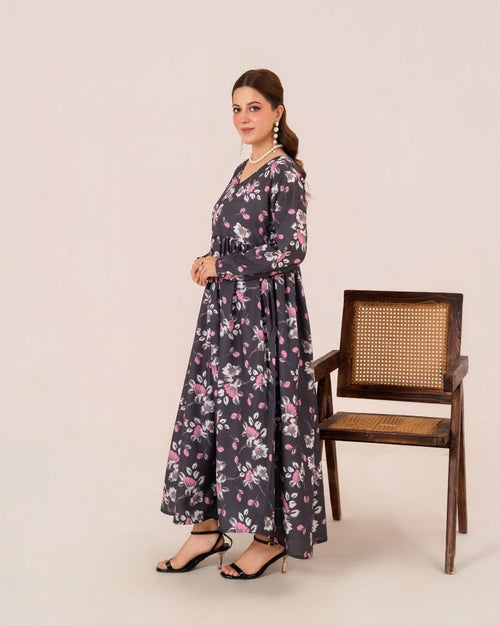 1PC SILK LONG TUNIC LUNA-F25-0041