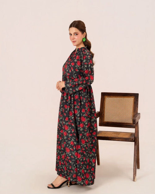 1PC  SILK LONG TUNIC LUNA-F25-0042