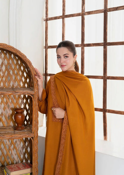 3Pc Embroidered Alpine Wool with Embroidered Border Shawl AML-W25-0017 Regular priceRs.5,550.00 Size SmallMediumLargeX-Large