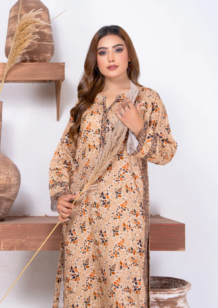 2pc Digital Print Khaddar W24-PRINT-0009