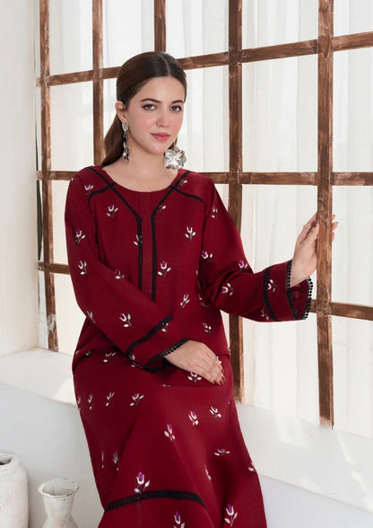 2pc Multi Embroidered Khaddar AML-W25-0010