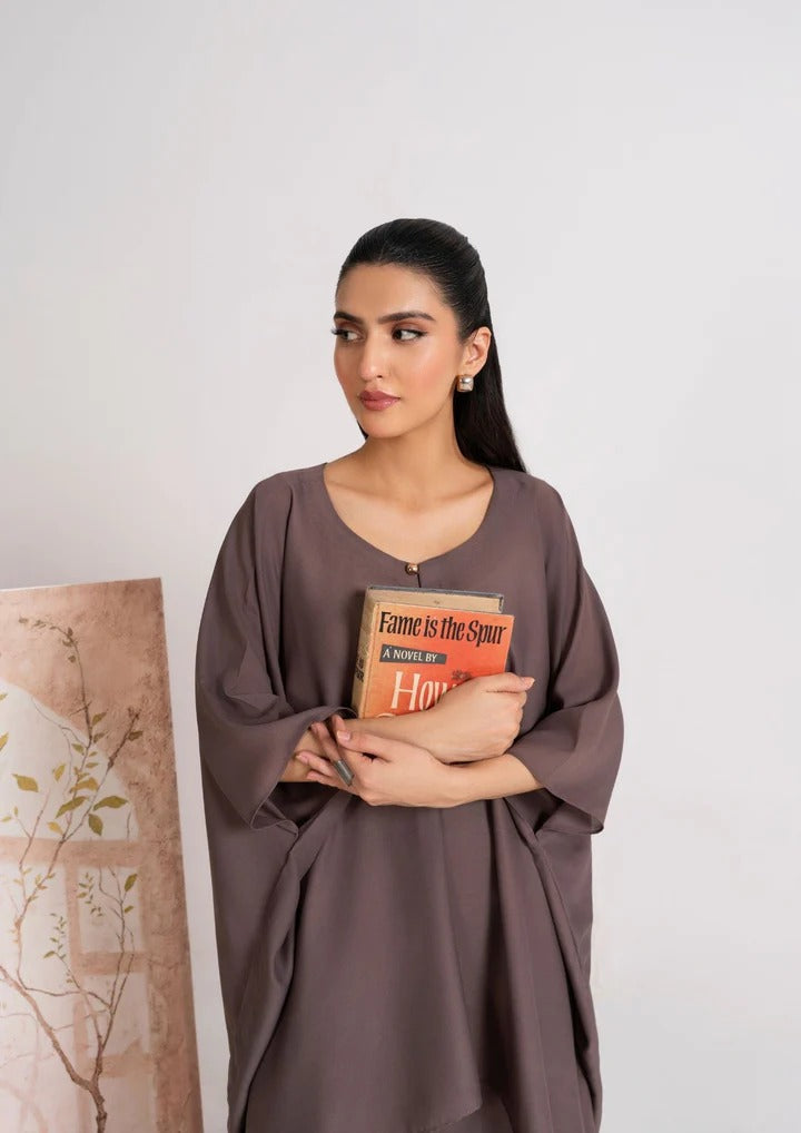 2PC Georgette Kaftan with Skirt JUPITER-j25-0004