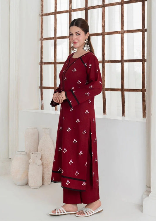 2pc Multi Embroidered Khaddar AML-W25-0010