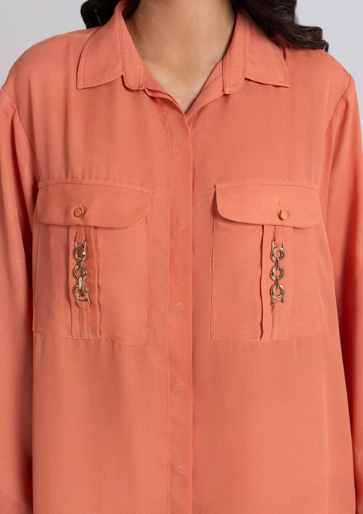 2PC Dyed Georgette Shirt with Digital Print Trouser JUPITER-j25-0002