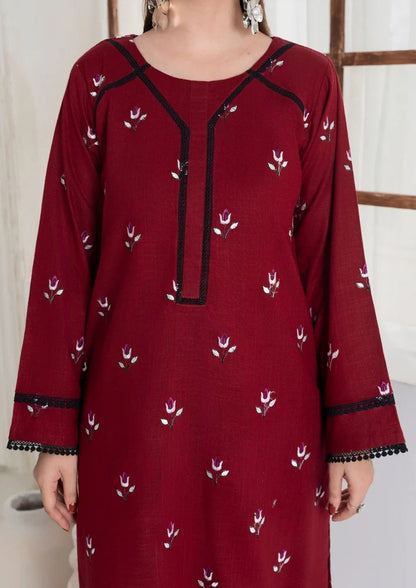 2pc Multi Embroidered Khaddar AML-W25-0010