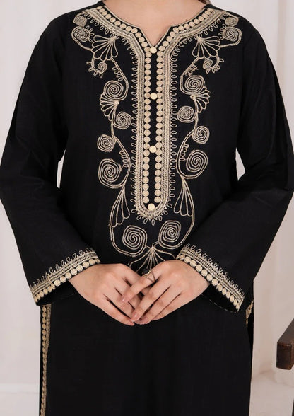 3pc Embroidered Khaddar with Embroidered Border Shawl AML-W25-0024